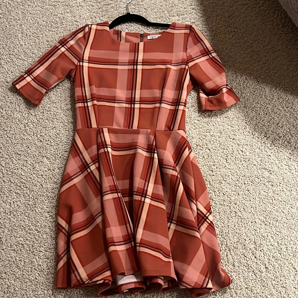 Flannel Patched Dress